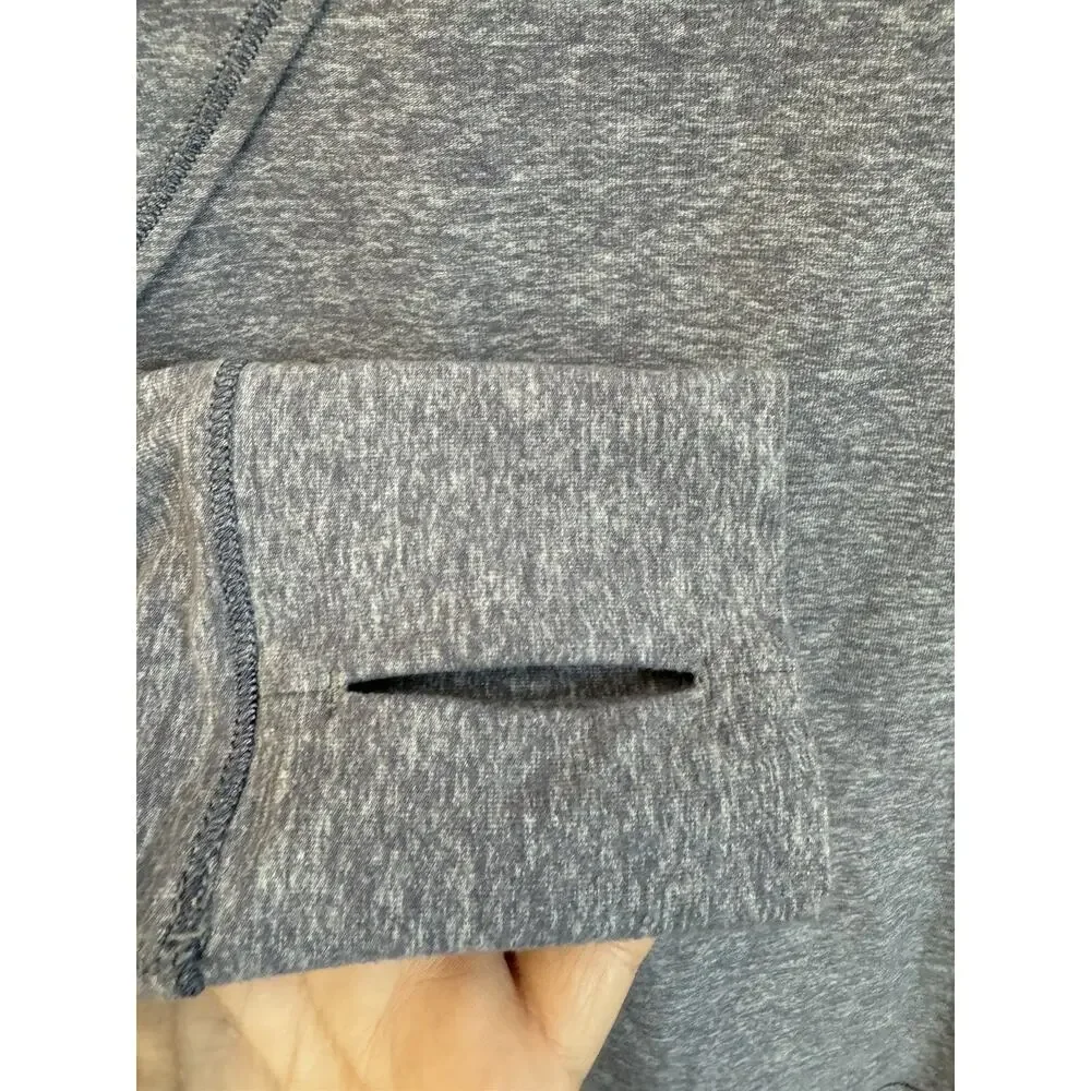 Ivivva By Lululemon Girls 14 Gray Thumbhole Athletic Top Long Sleeve Yoga